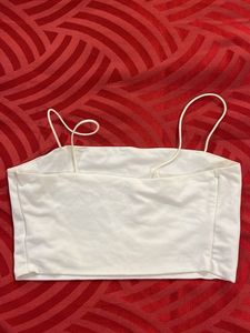 White Cami Crop Top