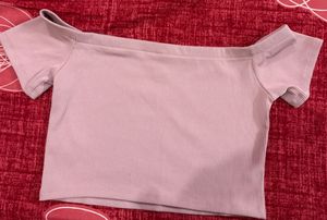 H&amp;M Off-Shoulder Crop Top