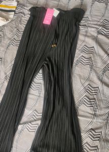 Black Elastic Trouser Pant