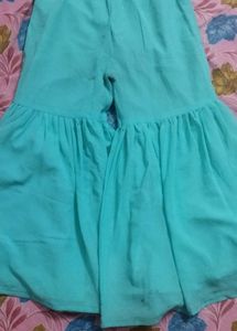 Women's Turquoise Palazzo Pants