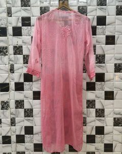 Mirror Work Chickenkari Kurta