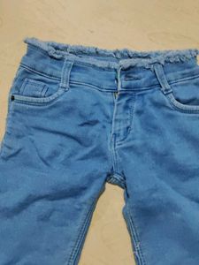 Kids Denim Capri Pants