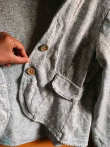 Casual Blue Bolero Jacket