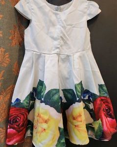 Girls' Floral Print Dress