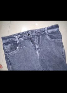 Zara Gray Wash Cargo Jeans