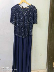 Elegant Navy Blue Dress