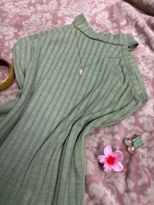 Sage Green Ribbed Top