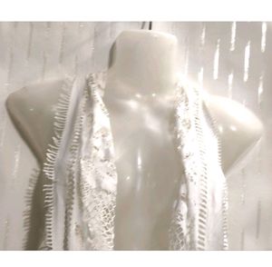 Stylish White Long Shrug For women&#39;s