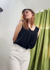 Sleeveless Black Top