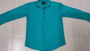 Men's Teal Casual Shirt