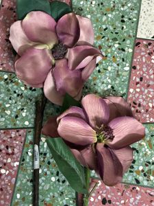 Set of 2 Artificial Magnolia Flowers
