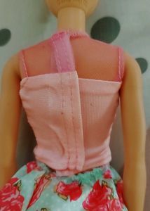 Barbie Pink Top &amp; Floral Skirt