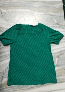 Green Printed Top
