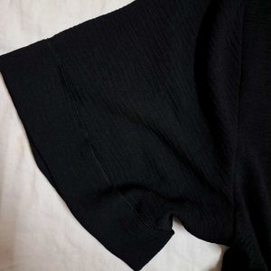 Zara Black V-Neck Blouse