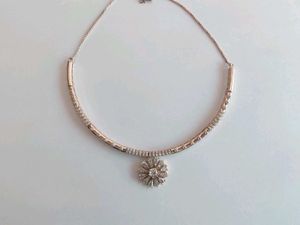 925 Rose Gold Sterling Choker With Hallmark