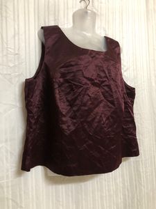 Positive Attituoe Brown Sleeveless Top