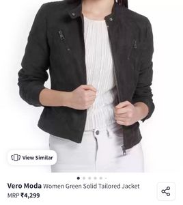 Vero Moda Olive Suede Jacket