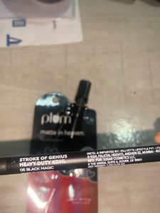 Plum Matte Lipstick &amp; Sugar Eyeliner