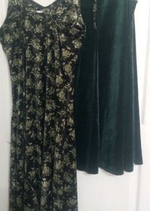 Velvet Party Dresses Combo