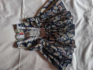 Vintage Paisley Print Dress