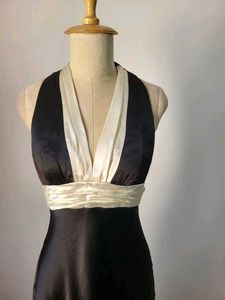 Halter Satin Gown