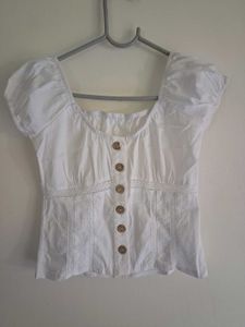 Lulu And Sky Puff Sleeve Top