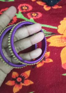 Purple Bangles (Set of 2)