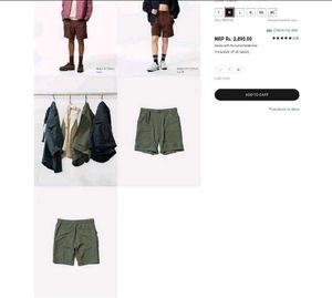 Uniqlo Geared Navy Blue Shorts.