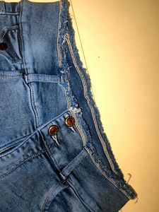 Frayed Edge Denim Shorts
