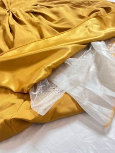 Padded Vintage Mustard Dress