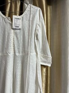 Elegant White Cotton Kurta