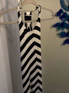 Striped Halter Maxi Dress