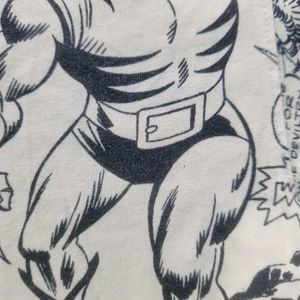 marvel comic print t shirt