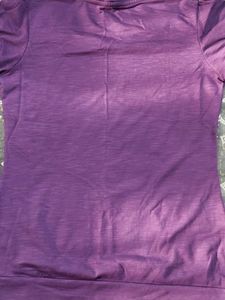 Purple Button Detail Top