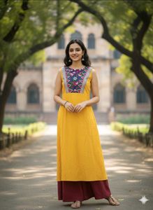 Ethnic Yellow Kurta