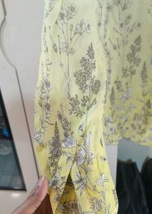 Next Yellow Floral Print Blouse