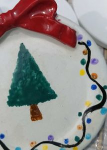 Festive Christmas Tree Plate