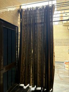 Brown Golden Curtains