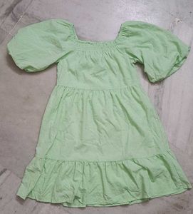 Green Tiered Dress