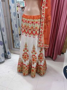 lehenga choli with net dupatta