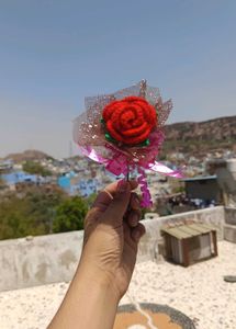 Crochet Single Rose Flower Bouquet 💐🌹