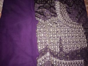 Blouse With Heavy Work Any Contrast Match  Dress &amp; Lahnga Saari