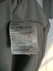 H&amp;M Greige Ribbed Top