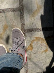 US POLO ASSN grey And Red Shoes