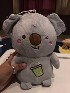 Koala Plushie with Boba Tea