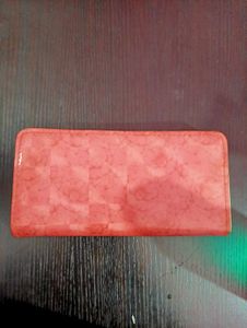 Pink Heart Embellished Wallet