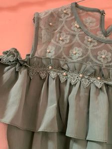 Light Green Ruffle top