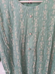 Sea Green Printed Kurta