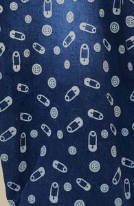 New Printed Denim Capri