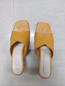 Mustard Yellow Footwear For Women Size UK3.5